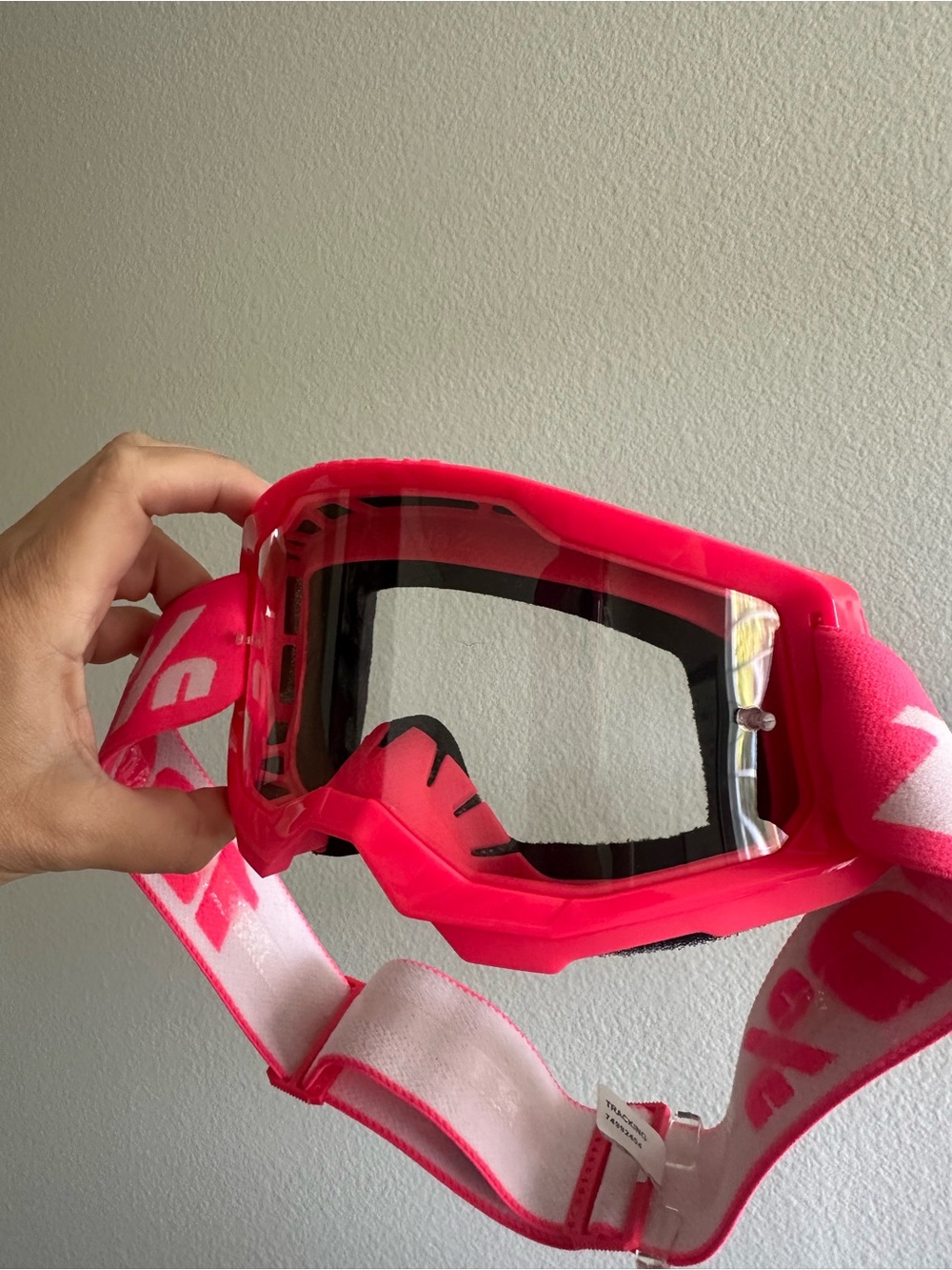 NWT 100% Hot Pink Motocross Goggles with Clear Lens